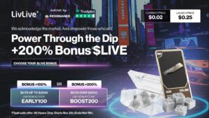 LivLive ($LIVE) Competes With XRP for Best Crypto to Buy Now in 2025 as Massive Presale Bonus Runs Out